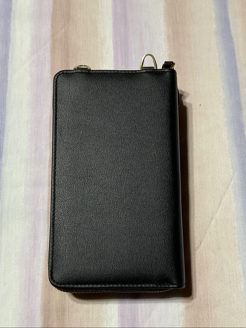 STL Black Leather Clutch